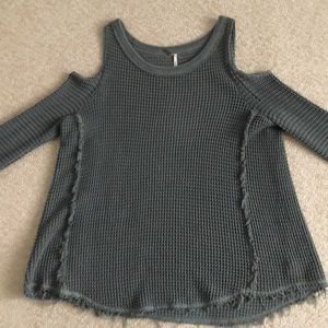 Free People cold shoulder sweater